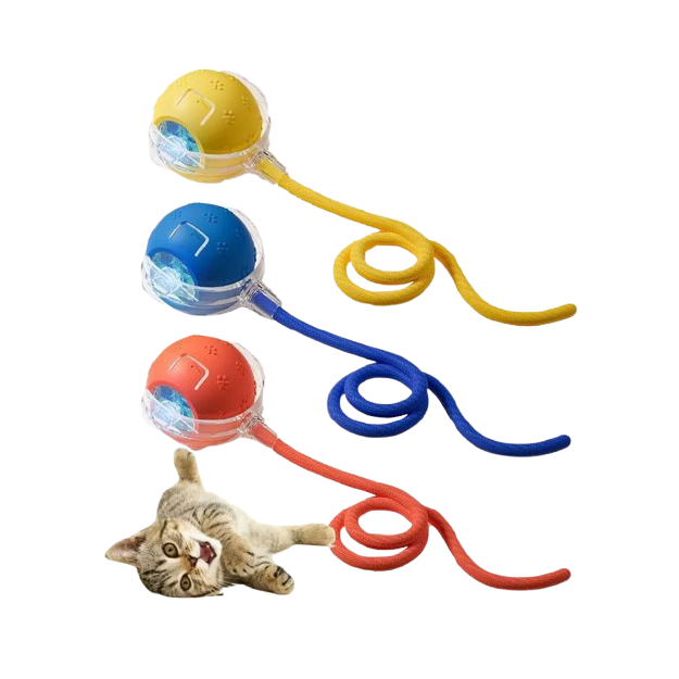 Saas Electric Cat Toy Ball (Bird call wake-up model) 5 CM x 40 CM