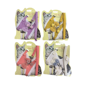 Saas Cat Fancy Harness + Leash Set Large