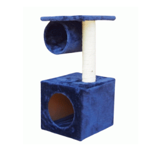 Saas Catree With Scratcher 28x25x55 Cm (Blue)