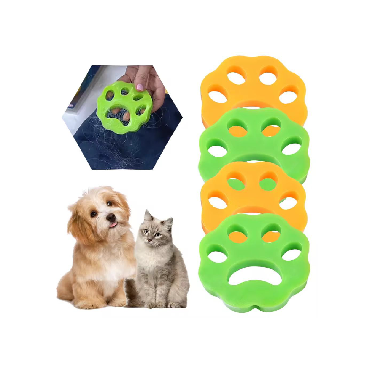 Clothes Hair Remover Washing Machine Hair Remover Double Pack Pet Hair Remover For Your Laundry