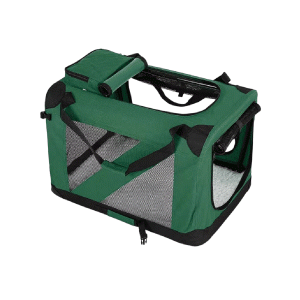 Saas Vehicle-Mounted Pet Carrier Cage 50x35x35 CM (Green)