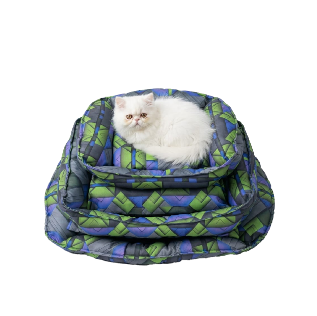 Saas Winter Printed Pet Cushion 3 Piece Set (S-52 X 39 X 14 CM, M-65 X 46 X 20 CM, L-75 X 54 X 20 CM)
