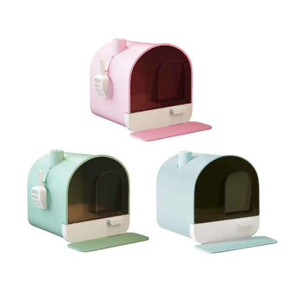 Saas Enclosed Drawer Cat Litter Box 43x40x45 CM