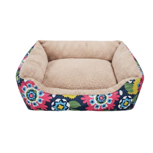 Saas Floral Print Pet Bed 60x50x20 CM