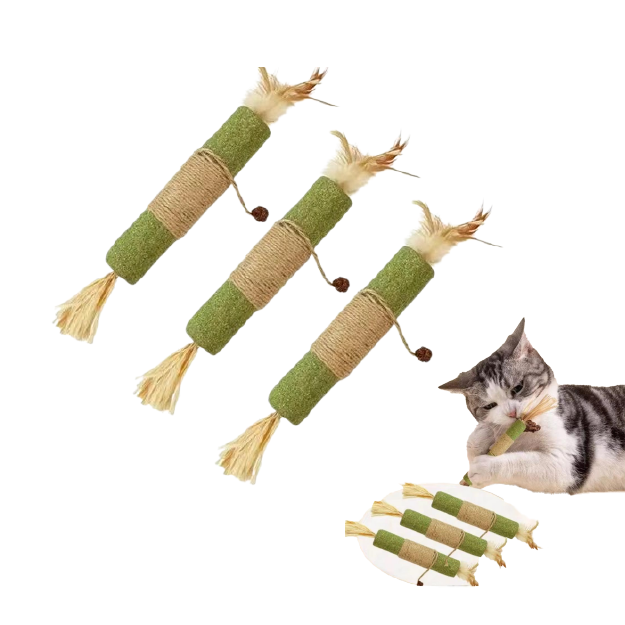 Pet Teething Stick Catnip Pet Chew Toy 4.00x16 CM