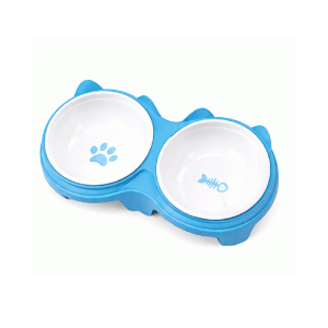 Saas Dual Ceramic Food Bowl 27.8*14.7 (Blue)