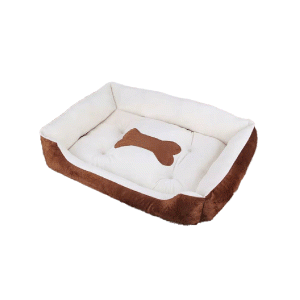 Saas Rectangle Pet Beds (S 50x38x15 CM, M 60x45x15 CM, L 70x50x15 CM)  Coffee