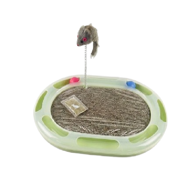 Saas Scratcher With Ball & Mouse Toy