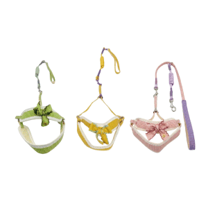 Saas Round Leash + Fancy Harness Set 0.5mmx120 CM