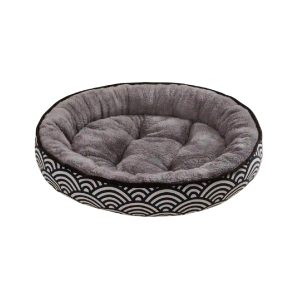Saas Pet Round Bed (Dark Gray) M - 50x43 CM, L -  60x48 CM, XL -  70x60 CM