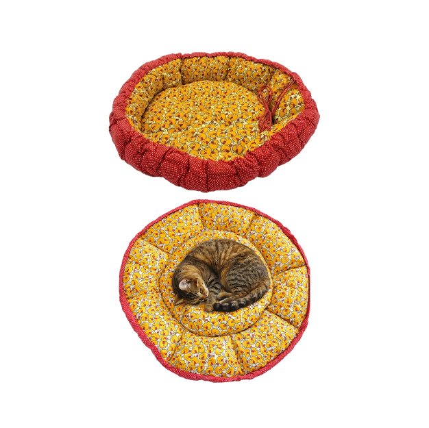 Pet Round Bed 2 in one Large (85x85x17 CM)