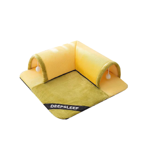Saas Cats Tunnel Toys Bed M 60x60 CM (Yellow)