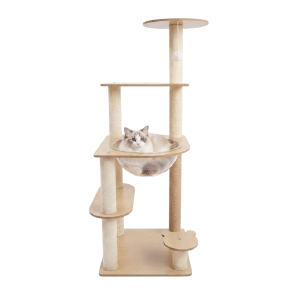 Saas Multi-Level Cat Tree With Bubble Bed (103x40x40 CM)