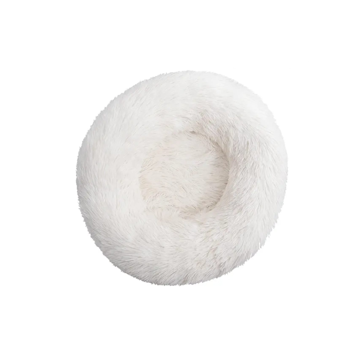 Saas Donut Pluffy Pet Bed (White)