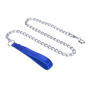 Saas Foam Handle Iron Chain Leashes 2.5 MM x 120 CM, 3 MM x 120 CM, 4 MM x 120 CM (Blue)