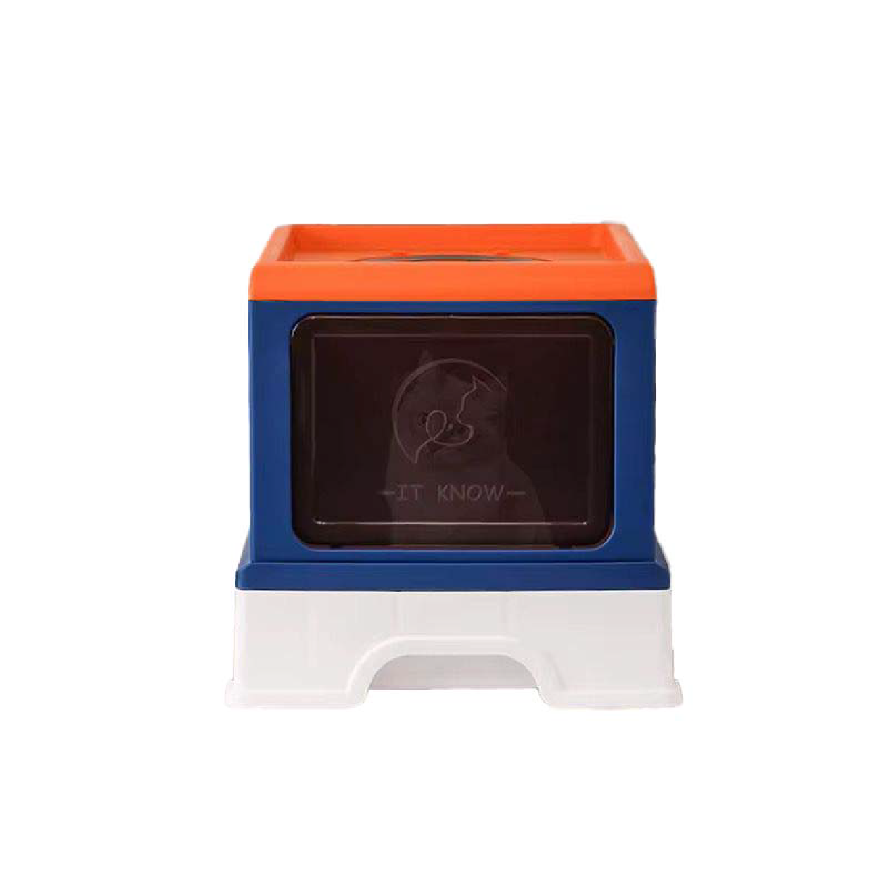 Saas Stylish Closed Cat Litter Box (Blue)