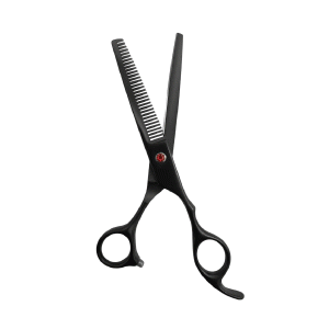 7 Inch Black Thinner Scissor Small Hole