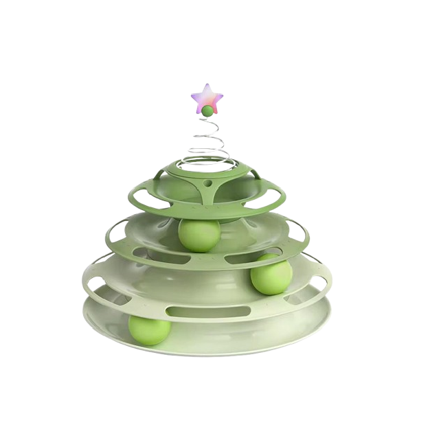 Saas Cat Tower Playing Toy No#7 (Green)