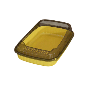 Saas Cat Litter Tray Small 36.5x23x12 CM (Yellow)