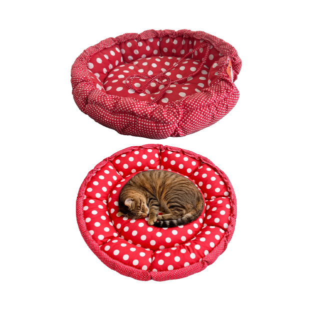 Pet Round Bed 2 in One Small (55x55x10 CM)