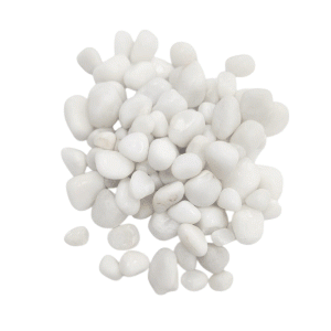 White Super Polish Pebbles 10kg No.2 (15-20 mm)