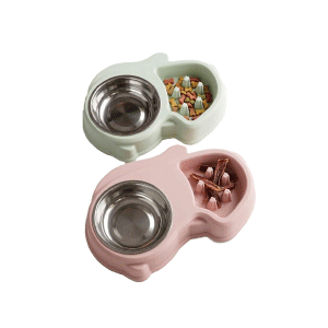 Saas Pet Slow Feeding Bowl Double