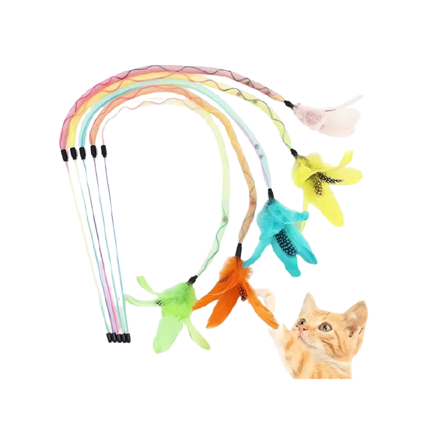 Saas Extra-long Elastic Mesh Cat Teaser