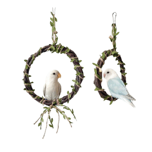 Saas Bird Hand-Woven Branch Hanging Ring 20x32 CM (L)
