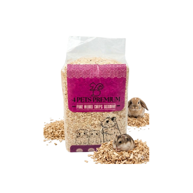 4 Pets Premium Pine Wood Chips Bedding 1.02 kg