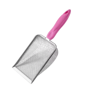 Saas Stainless Steel Cat Litter Scoop 27.2x10 CM (Pink)