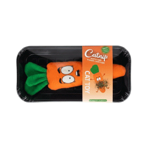 Saas Catnip Filled Carrot Cat Toy