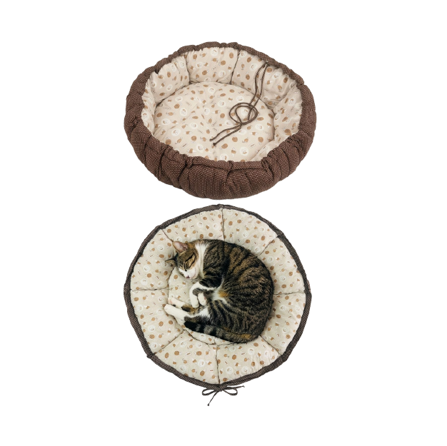 Pet Round Bed 2 in one Large (85x85x17 CM)