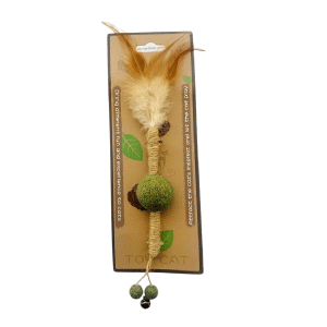 Saas Catnip Sisal Feather Toy