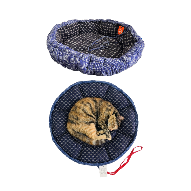 Pet Round Bed 2 in One Medium (75x75x15 CM)