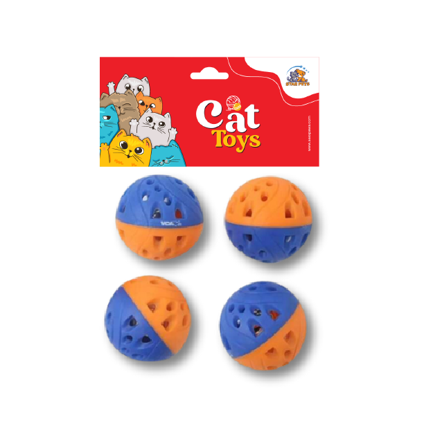 Saas Playing Bell Ball 4Pcs -1586