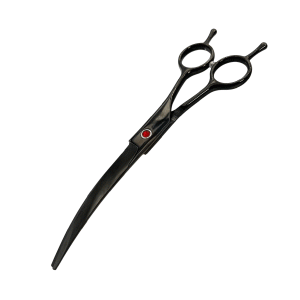 7.5 Inch Black Curved Scissor-Left Hand