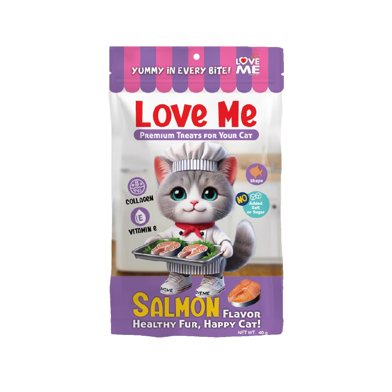 Love Me Premium Cat Treat (Salmon) 40gm