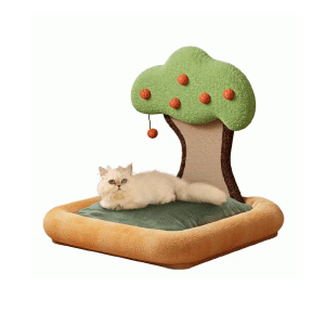 Saas Cat Bed With Scratcher 53x50x63 CM