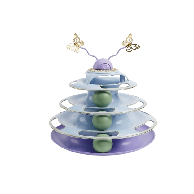 Saas Cat Tower Playing Toy No#5 (Light Blue)