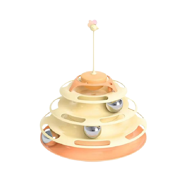 Saas Cat Tower Playing Toy No#1 (Yellow)