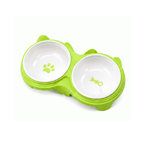 Saas Dual Ceramic Food Bowl 27.8*14.7 (Green)