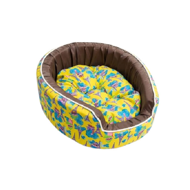 Puppod Foam Pets Bed Small 39x30x12 (Yellow)