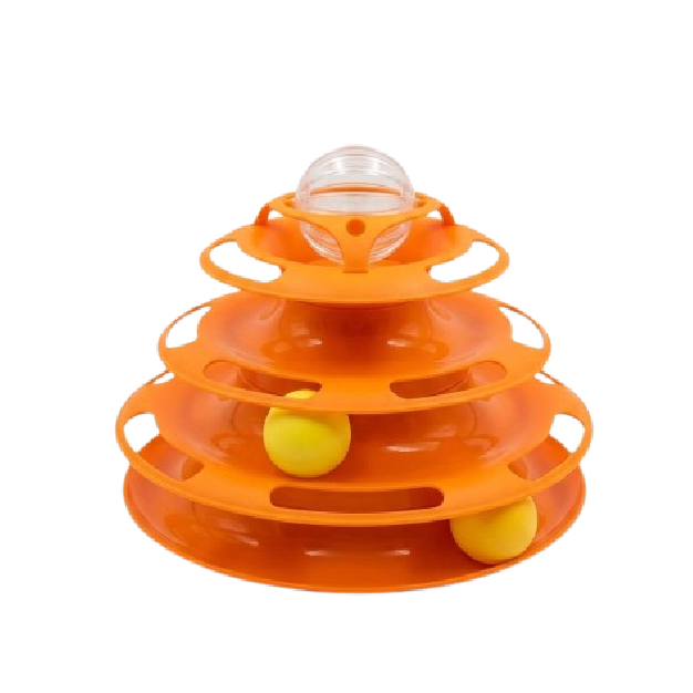 Saas Cat Tower Playing Toy No#2 (Orange)