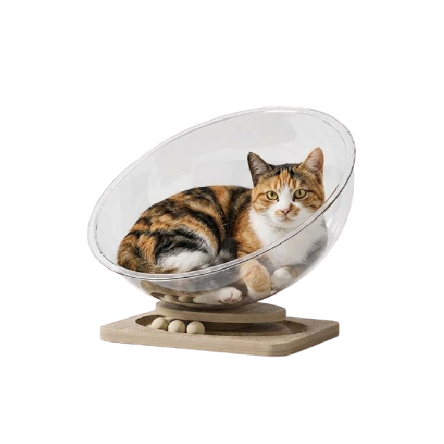 Saas Solid Wood Cat Siting & Play Toy 24x37 CM