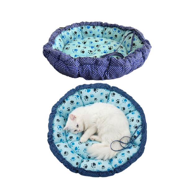 Pet Round Bed 2 in One Small (55x55x10 CM)