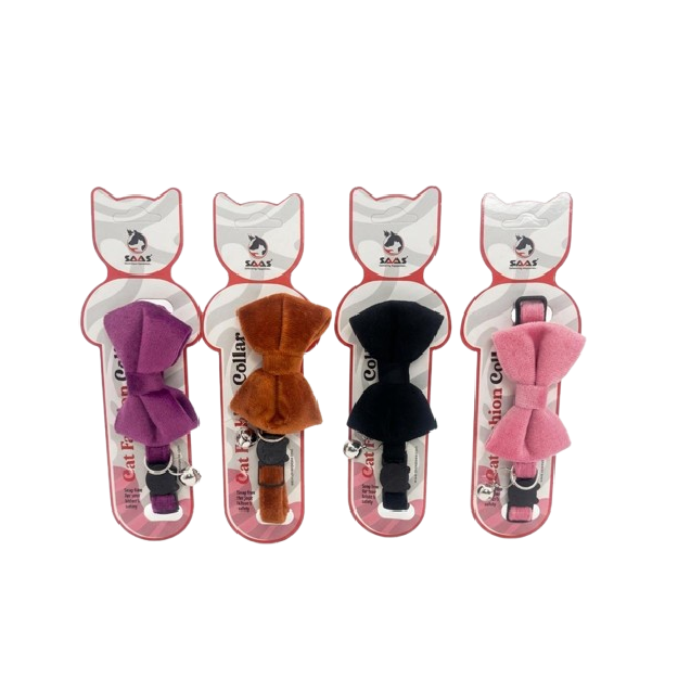 Saas Cat Bowknot Collars 1.0x19x32 CM