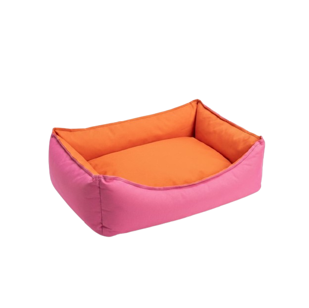Saas Winter Pet Cushion (Orange & Pink) M-65x46x20 CM