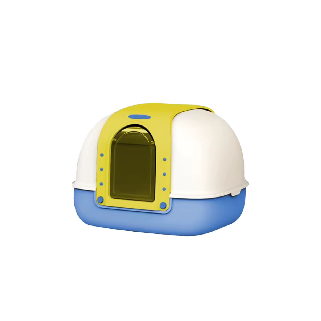 Saas Maker Jumbo Enclosed Cat Litter Box 58x42.85x48.6 CM (Yellow)