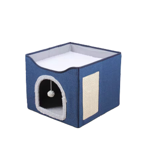 Saas Cat House 41x41x45 CM (Blue)