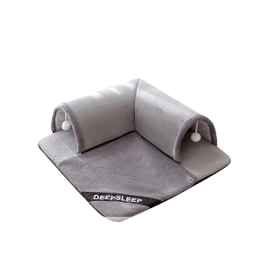 Saas Cats Tunnel Toys Bed M 60x60 CM (Gray)